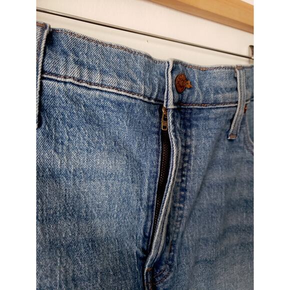 Madewell The Perfect Jean Short Medium Wash Size 32 - Picture 3 of 7